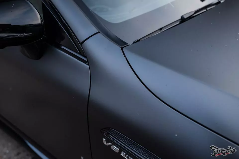 Mercedes AMG GT63s 4 Door. Оклейка кузова в прозрачный матовый полиуретан!